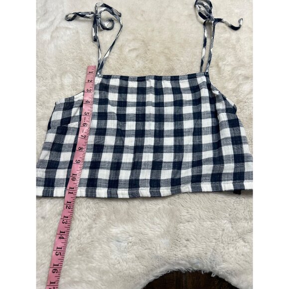 Forever 21 Womens Gingham Crop Top With Adjustable Straps Size S - Picture 6 of 6